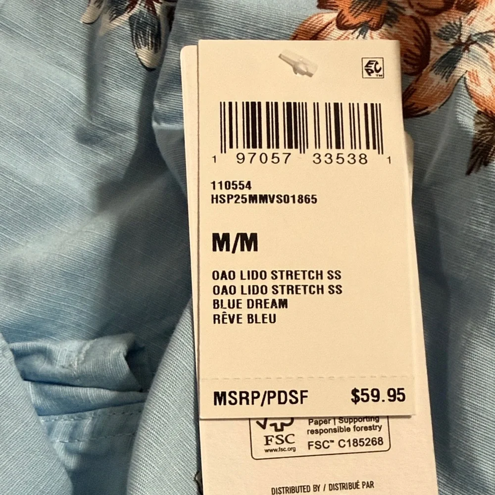 ONE & ONLY LIDO STRETCH SHORT SLEEVE - NEW Sz Med - Picture 5 of 5